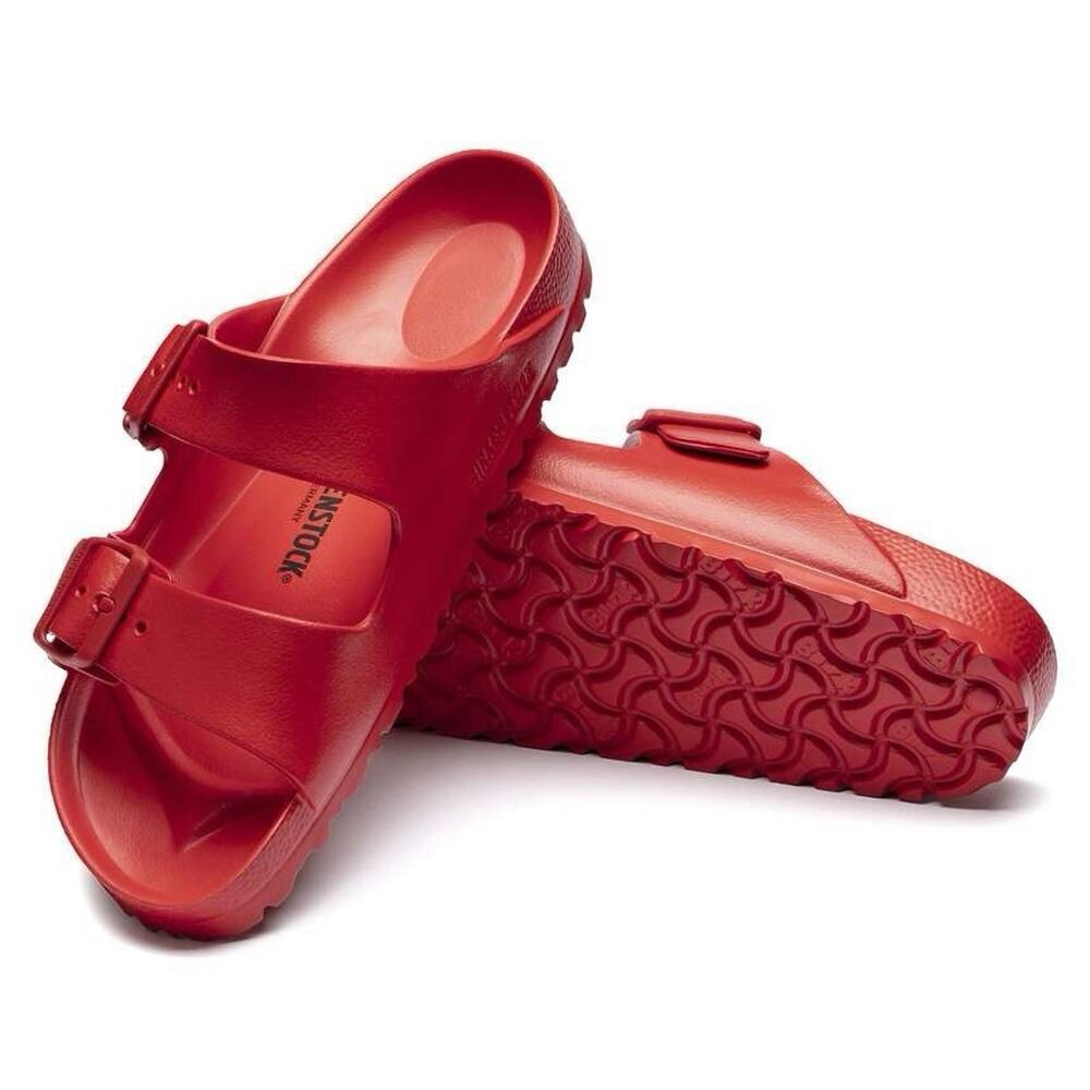 Birkenstock Arizona Essentials Men’s 11 US 44 EU Active Red EVA Sandals New